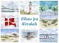 Preview: Frühstücksbrettchen Brettchen Aquarell Maritim Kunst Druck Kunstdruck Nordsee Dänemark Danmark Hirtshals Dünen Leuchtturm Strand Seehund